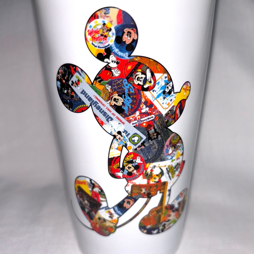 Disney Parks Mickey Mouse Ceramic Tumbler Travel Cup Mug 2018 90th Celebration